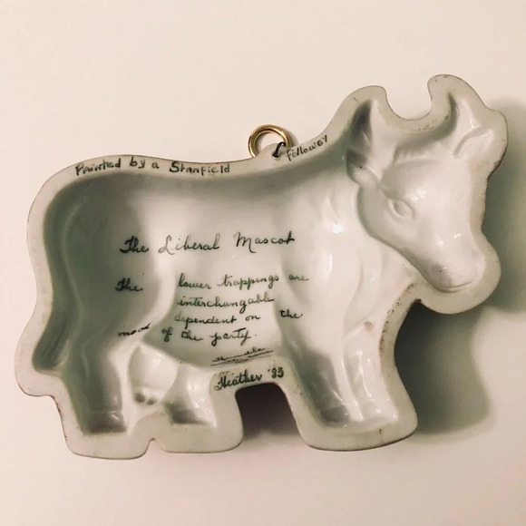 Vintage Hand Made Ceramic  Cow Wall Hanging Kitchen Decor - Picture 7 of 16